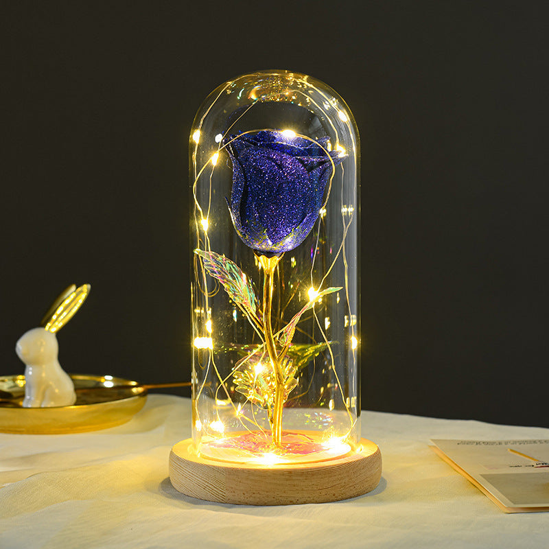 Eternal Rose LED Glass Lamp