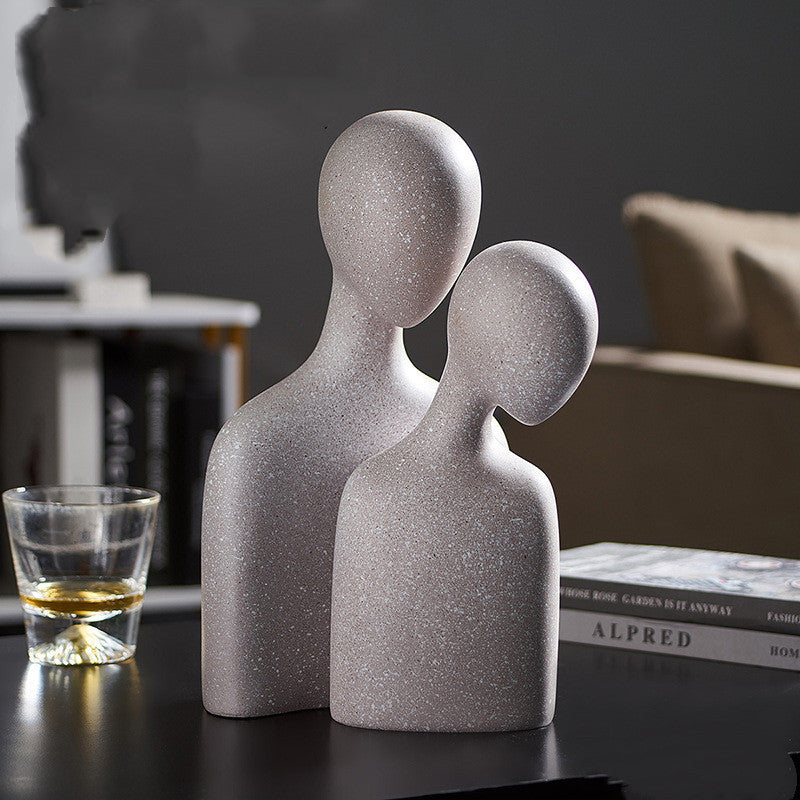 Modern Nordic Abstract Love Statue