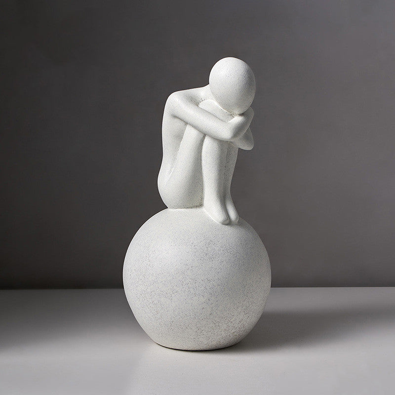 Modern Nordic Abstract Love Statue