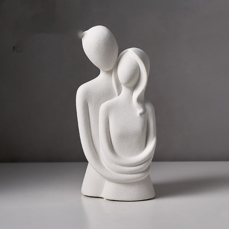 Modern Nordic Abstract Love Statue