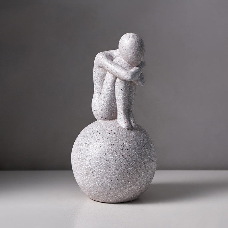 Modern Nordic Abstract Love Statue