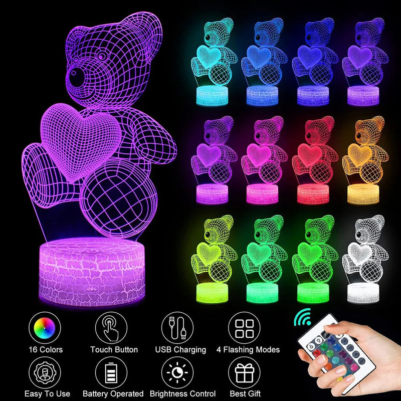 3D LED Acrylic Night Lamp