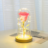 Eternal Rose LED Glass Lamp